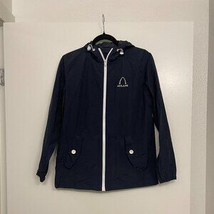 Disney Full-Zip Aulani Hawaii Resort Wind Breaker Hooded Jacket Navy - Small